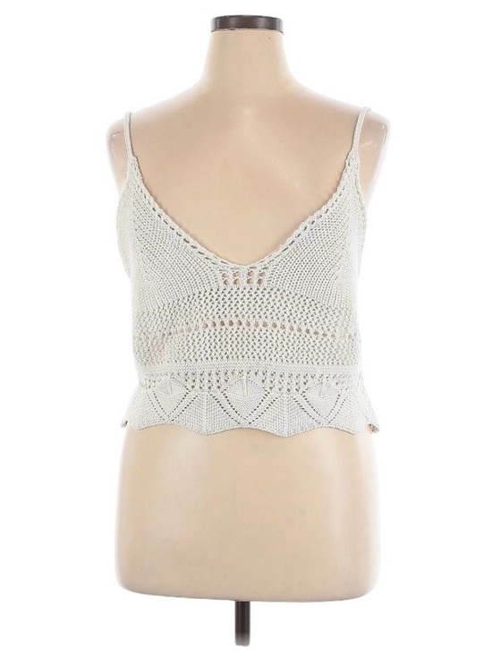Pilcro Tops - Pilcro by Anthropologie Crochet V-Neck Camisole - Cream